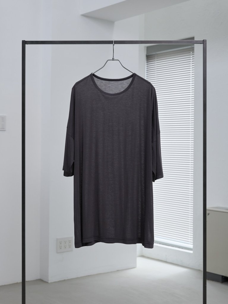 LAYERED SHEER T-SHIRT [GRAY] – PGND.