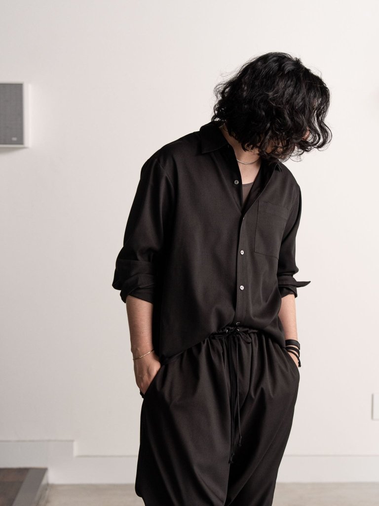 た*ん様 PGND. PRY シュウト pryground 003-PLATE- CLASSIC BUTTON-FRONT SHIRT [BLACK] – PGND.