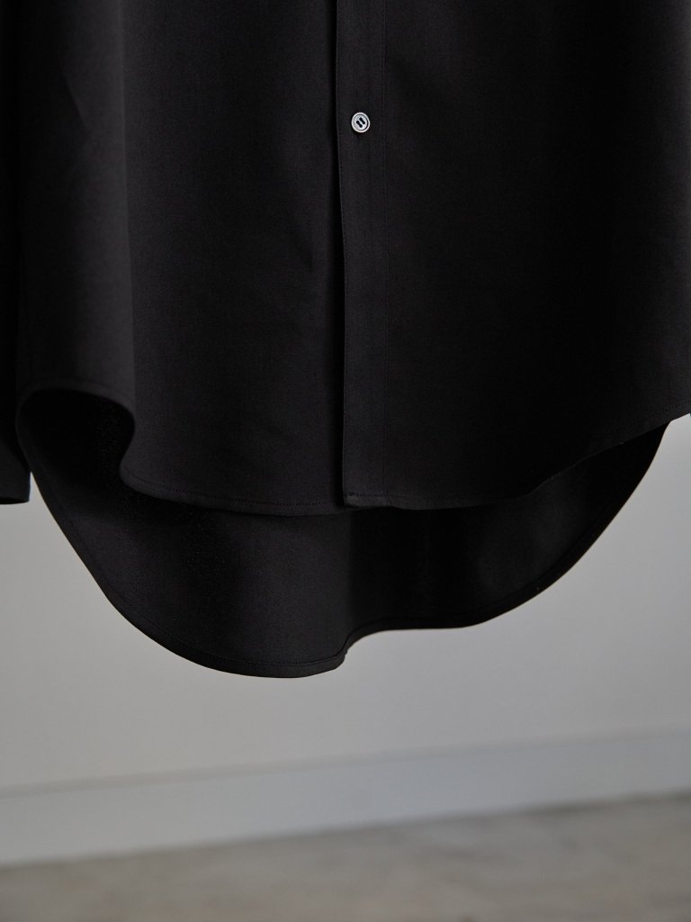 CLASSIC BUTTON-FRONT SHIRT [BLACK] – PGND.