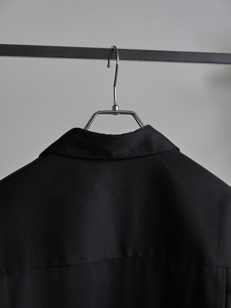 CLASSIC BUTTON-FRONT SHIRT [BLACK] – PGND.