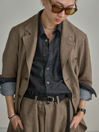 DENIM DRESS SHIRT 001