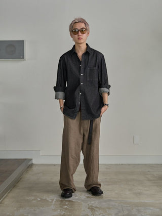 DENIM DRESS SHIRT 002