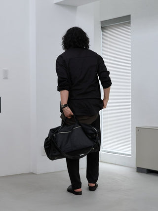 FRONT ZIP LEATHER TRAVEL BAG [LĀVE LEATHER]