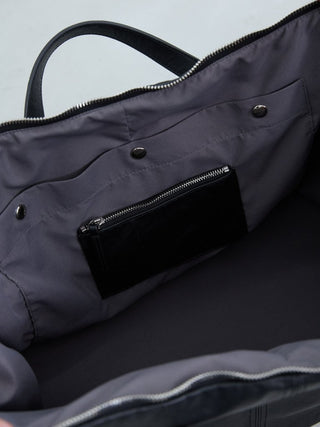FRONT ZIP LEATHER TRAVEL BAG [LĀVE LEATHER]