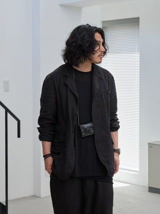 LAYERED SHEER T - SHIRT [BLACK]
