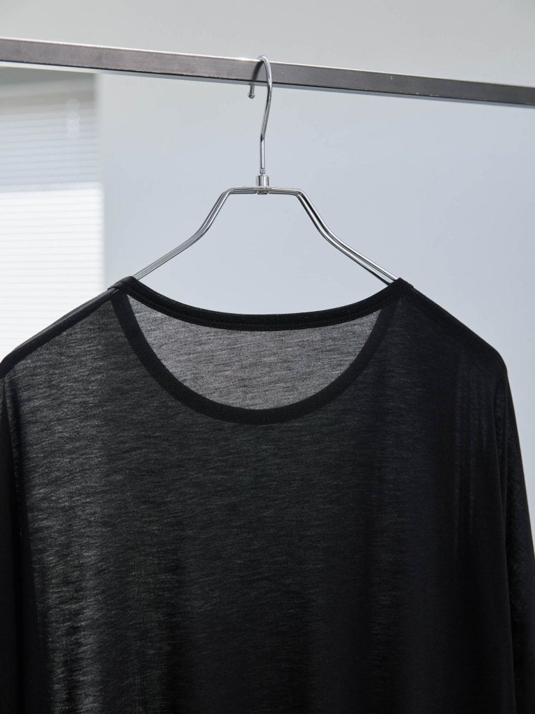 LAYERED SHEER T-SHIRT [BLACK] – PGND.