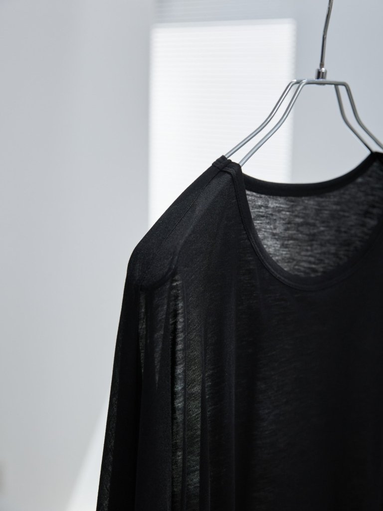 LAYERED SHEER T-SHIRT [BLACK] – PGND.