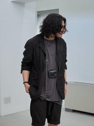 LAYERED SHEER T - SHIRT [GRAY]
