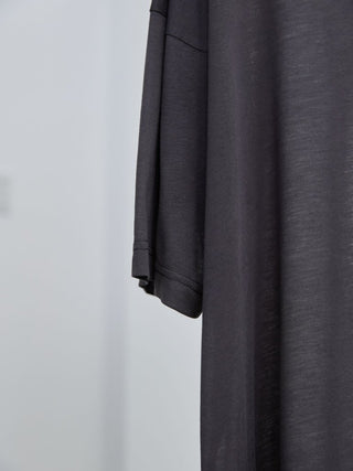 LAYERED SHEER T - SHIRT [GRAY]
