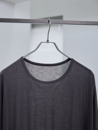 LAYERED SHEER T - SHIRT [GRAY]