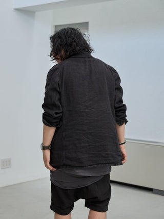 LAYERED SHEER T - SHIRT [GRAY]