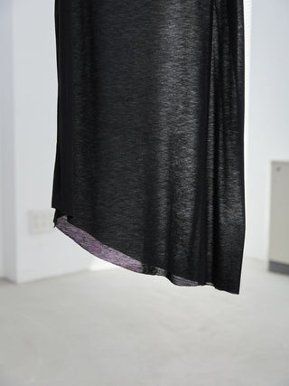 LAYERED SHEER TANK TOP [BLACK]