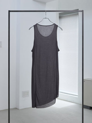 LAYERED SHEER TANK TOP [GRAY]