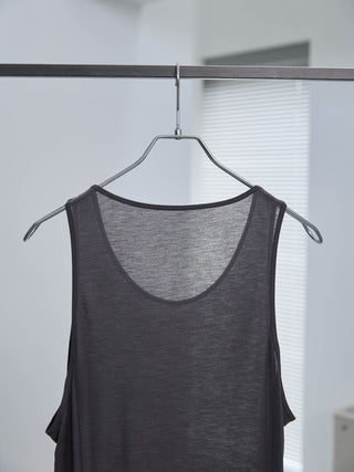 LAYERED SHEER TANK TOP [GRAY]