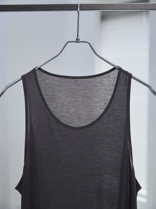 LAYERED SHEER TANK TOP [GRAY]