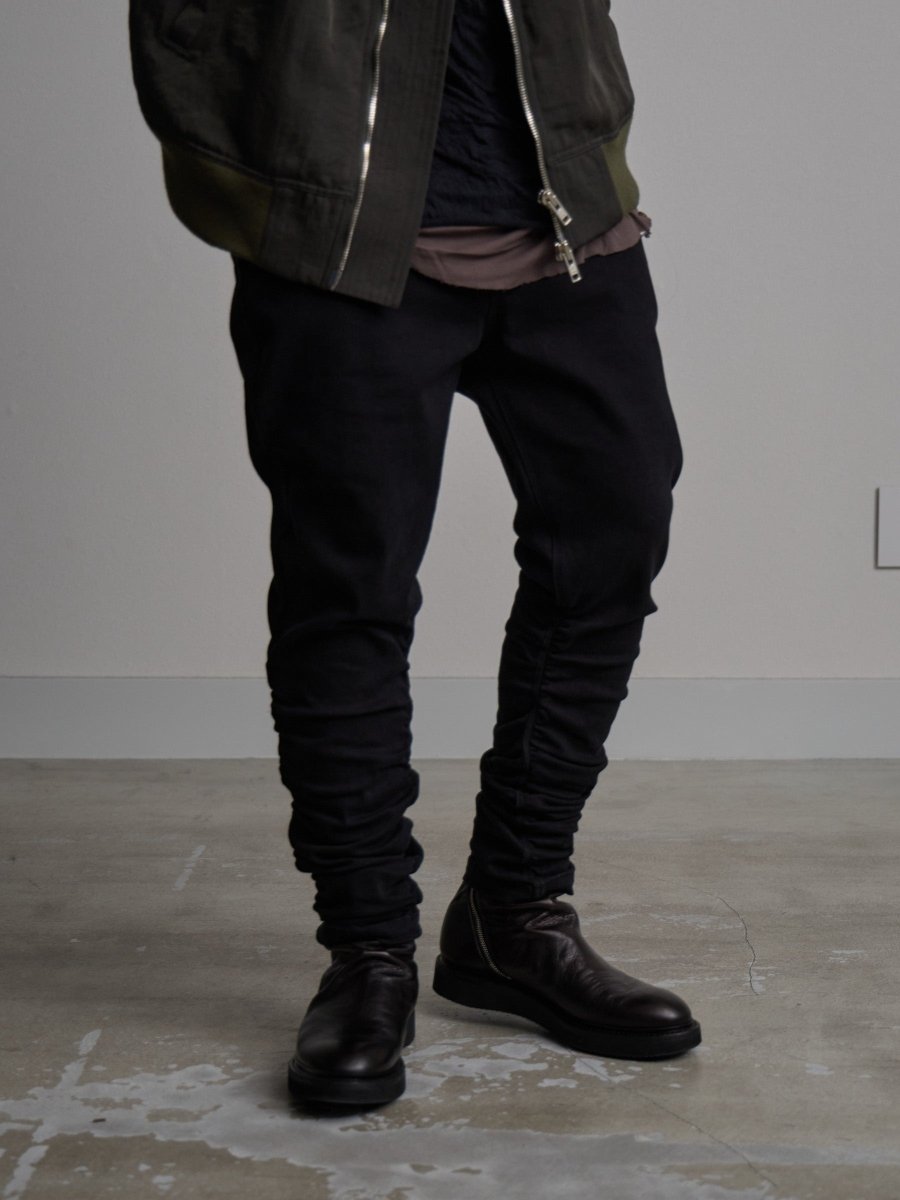 a*g様 新品未使用 pry SHIRRING SAROUEL SKINNY J SHIRRING SAROUEL SKINNY JEANS[black] – PGND.