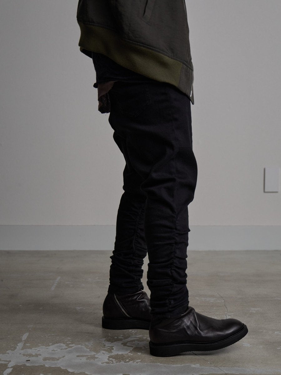 PRYシュウト　SHIRRING SAROUEL SKINNY JEANS SHIRRING SAROUEL SKINNY JEANS[black] – PGND.